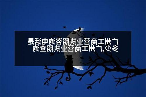 广州工商营业执照咨询电话是多少,广州工商营业执照查询